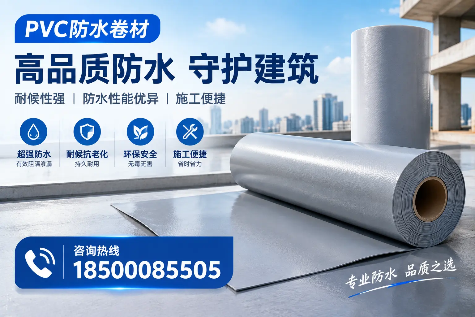 PVC防水卷材的防水效果评测，适合哈尔滨的科学依据